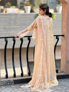 Embellished Beige/Champagne Formal Dress